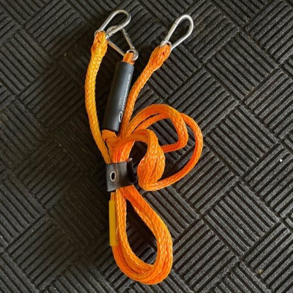 O'Rageous 4 Riders Tow Harness, a 7-foot heavy-duty water sports bridle towing